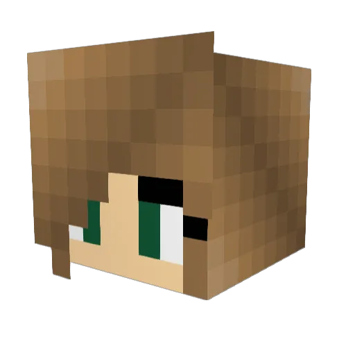 _Smol_Cat_ Minecraft avatar head, 3D render