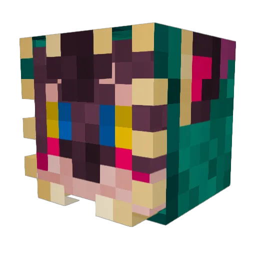_Snatcher_ Minecraft avatar head, 3D render