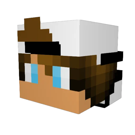 _Snazzy_ Minecraft avatar head, 3D render