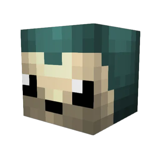 _Snedger Minecraft avatar head, 3D render