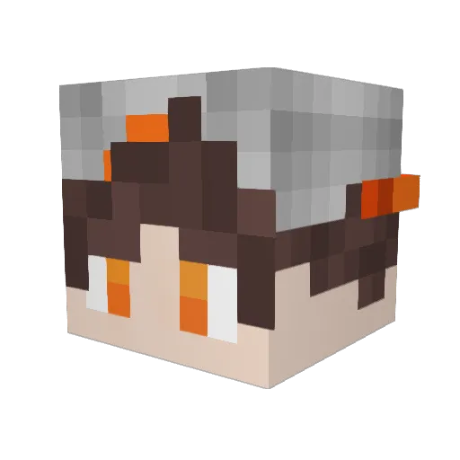 _SniKzz_ Minecraft avatar head, 3D render