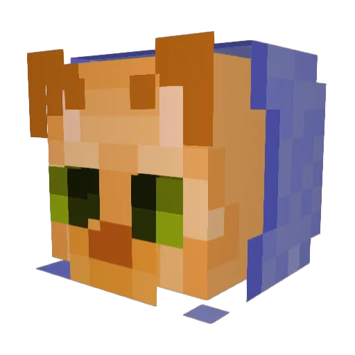 _SnickersBoyz_ Minecraft avatar head, 3D render