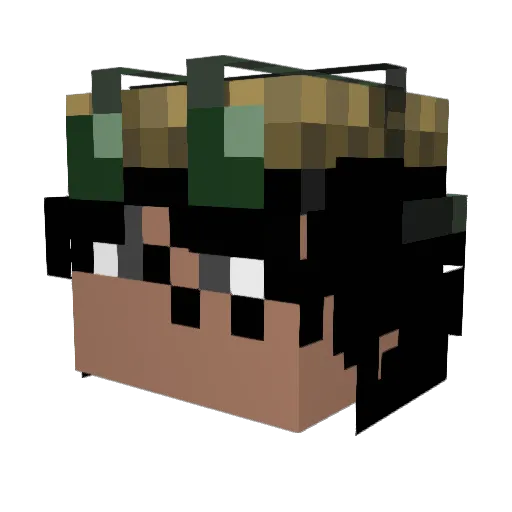 _Snopy_ Minecraft avatar head, 3D render