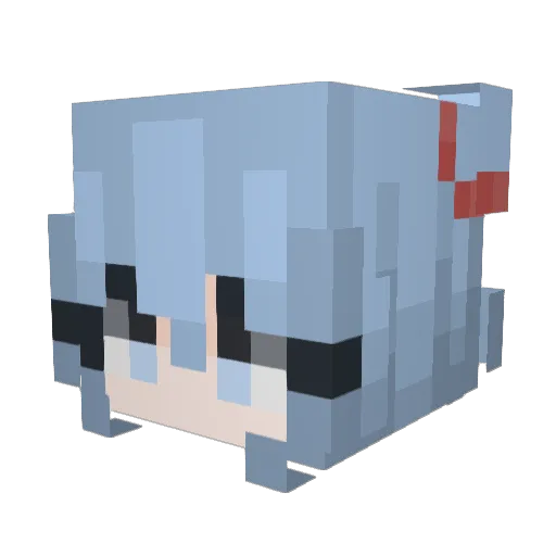 _SnowDream_ Minecraft avatar head, 3D render
