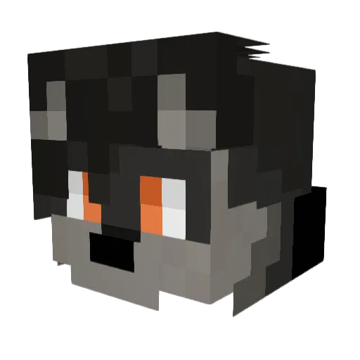 _Snowpix_ Minecraft avatar head, 3D render