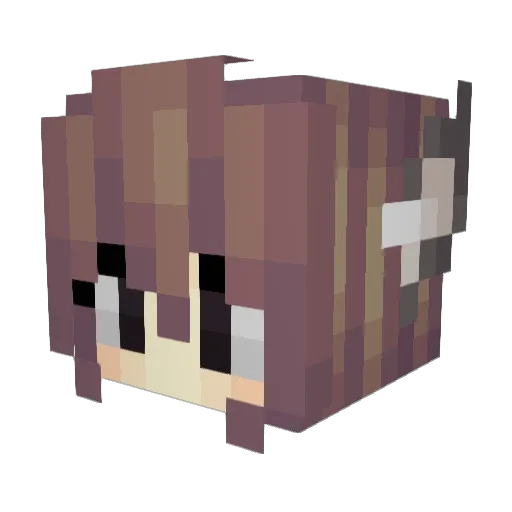 _So_ Minecraft avatar head, 3D render