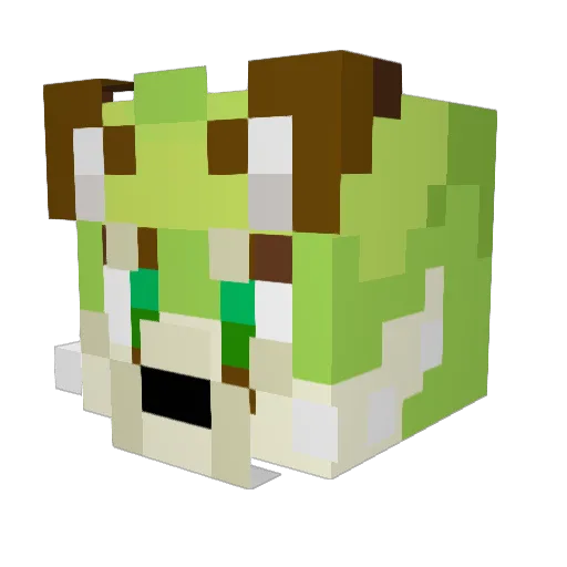 _Soffan Minecraft avatar head, 3D render
