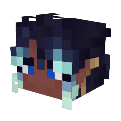 _Sohta Minecraft avatar head, 3D render