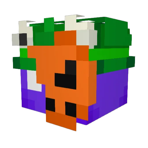 _Solvix Minecraft avatar head, 3D render