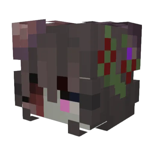 _SonoCri Minecraft avatar head, 3D render