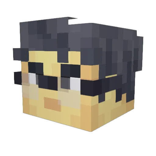 _SosokNosok Minecraft avatar head, 3D render
