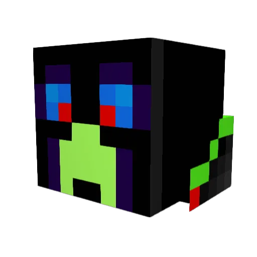 _SoulViper_ Minecraft avatar head, 3D render