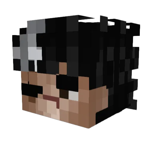_Soya_ Minecraft avatar head, 3D render