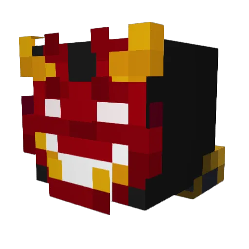 _Sp3ctr31400_ Minecraft avatar head, 3D render