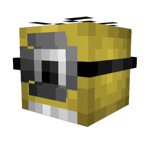 _Spectre02_ Minecraft avatar head, 3D render