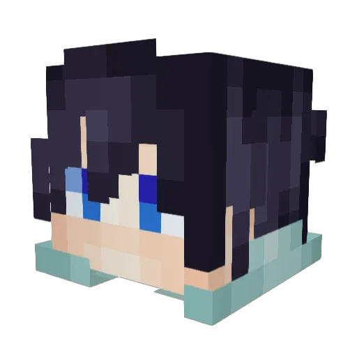_Speed__ Minecraft avatar head, 3D render
