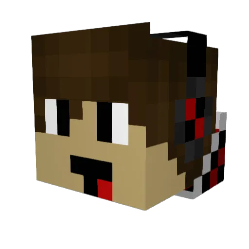 _Spicy_Alfredo_ Minecraft avatar head, 3D render