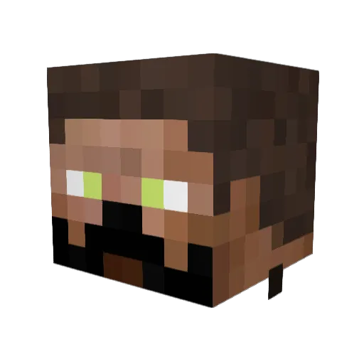 _SplashHD Minecraft avatar head, 3D render