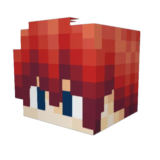 _SpoutniK_ Minecraft avatar head, 3D render