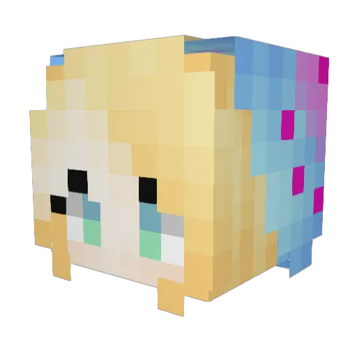 _Sprinkles_ Minecraft avatar head, 3D render