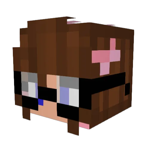 _Spyke__ Minecraft avatar head, 3D render