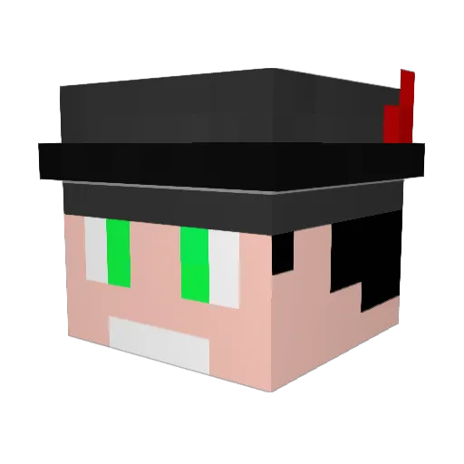 _SrPedroPT_ Minecraft avatar head, 3D render