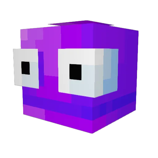 _St34k_ Minecraft avatar head, 3D render