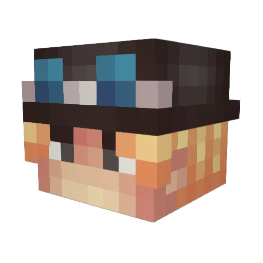 _St3phen_ Minecraft avatar head, 3D render