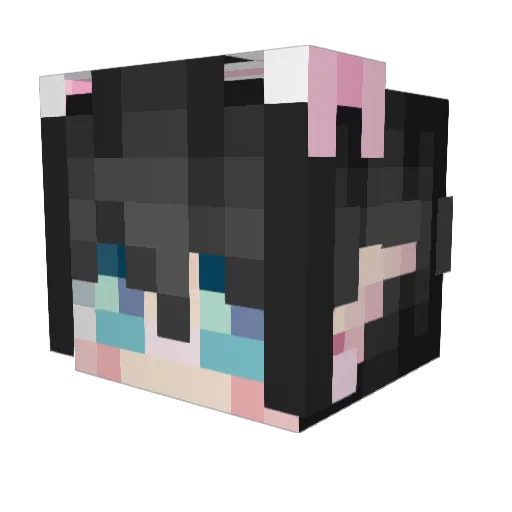 _StarFairy_ Minecraft avatar head, 3D render