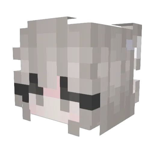 _StarFlowery_ Minecraft avatar head, 3D render