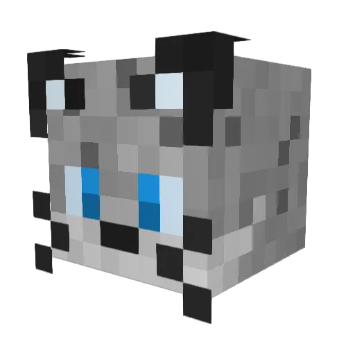 _StarLynx Minecraft avatar head, 3D render