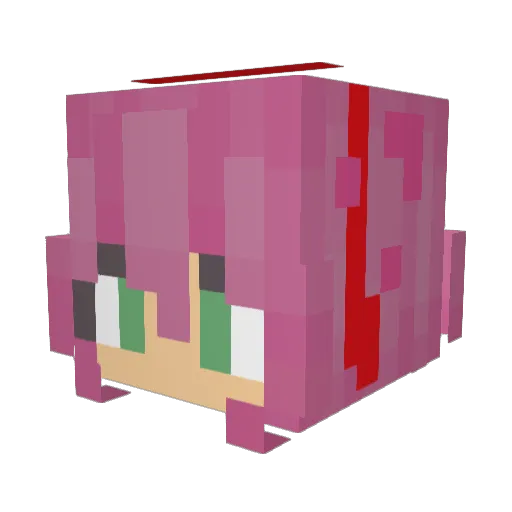 _StarMix Minecraft avatar head, 3D render