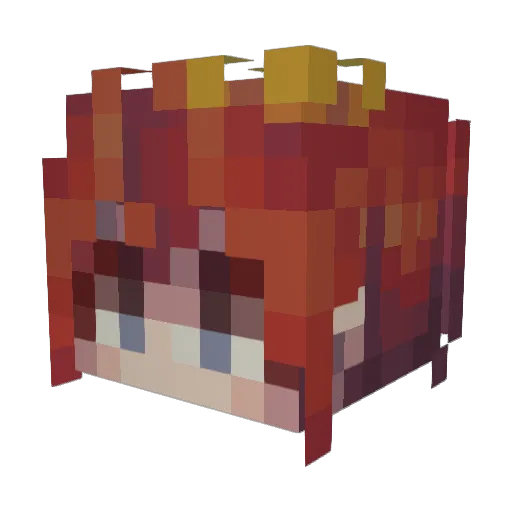 _StarfellSword_ Minecraft avatar head, 3D render