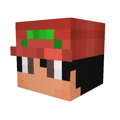 _StarsRoma_ Minecraft avatar head, 3D render