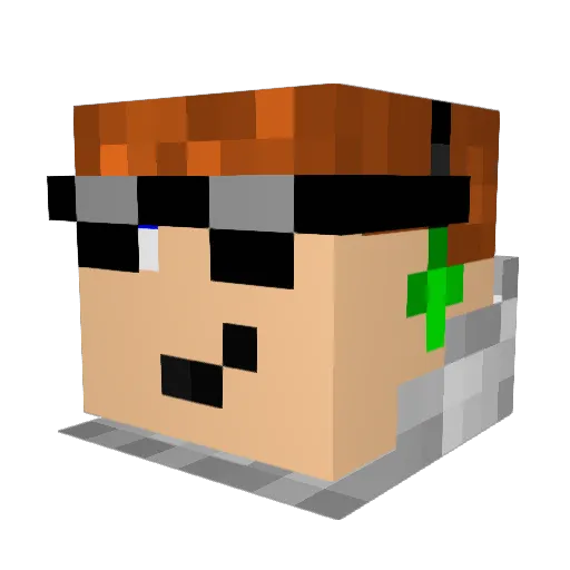 _Steeph_ Minecraft avatar head, 3D render