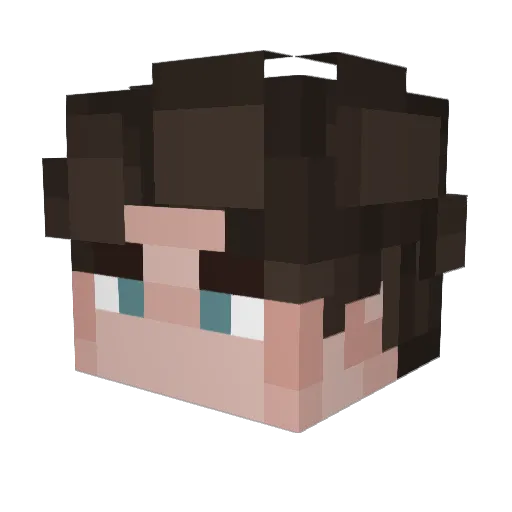 _Stepbak_ Minecraft avatar head, 3D render