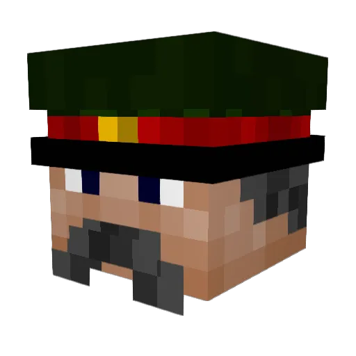 _Sterni_ Minecraft avatar head, 3D render