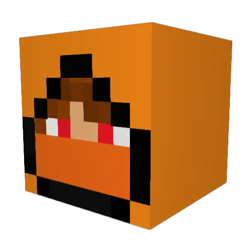 _Stinus_ Minecraft avatar head, 3D render