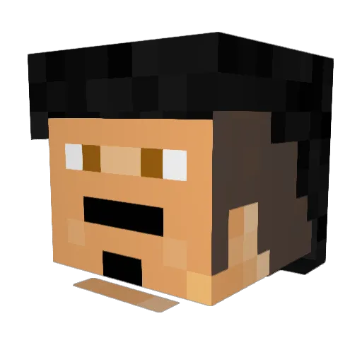_Strafingz_ Minecraft avatar head, 3D render
