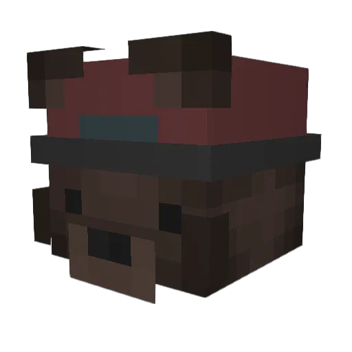 _Streetfighter_ Minecraft avatar head, 3D render