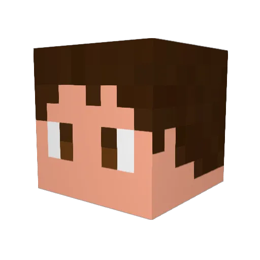 _Strikerzz Minecraft avatar head, 3D render