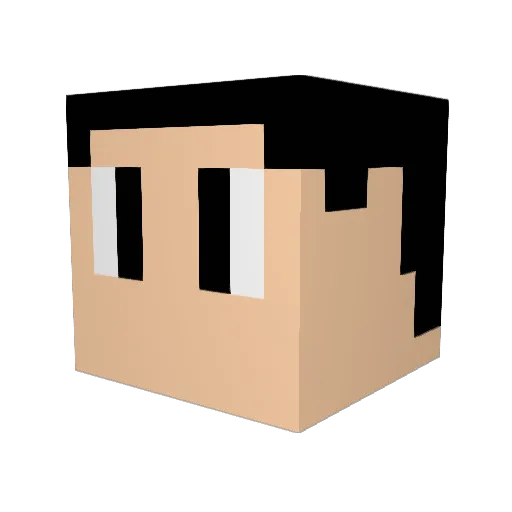 _Strish_ Minecraft avatar head, 3D render