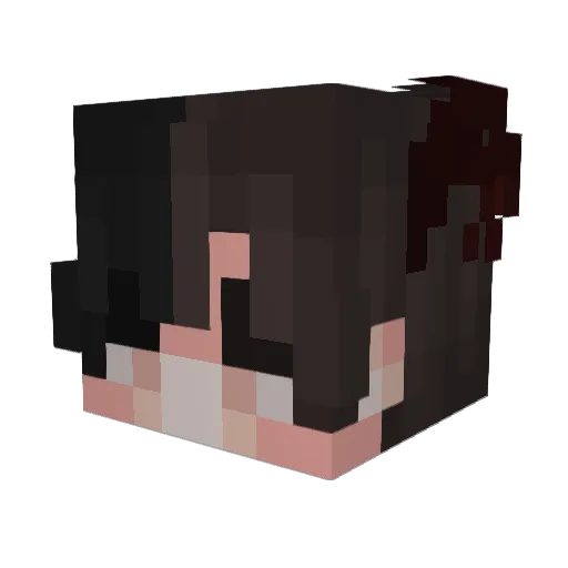 _Strohut Minecraft avatar head, 3D render