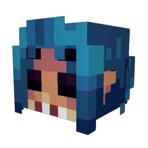_StuPot_ Minecraft avatar head, 3D render