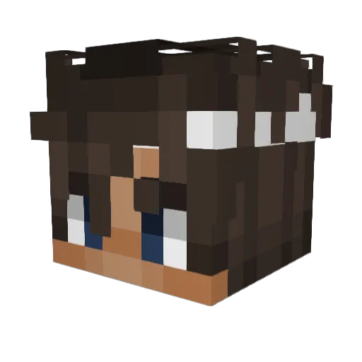 _Suki_ Minecraft avatar head, 3D render