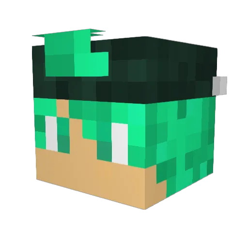 _Sulph Minecraft avatar head, 3D render