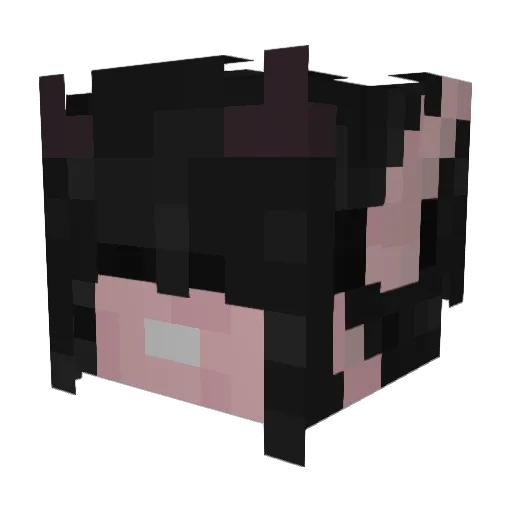 _SunBurn Minecraft avatar head, 3D render