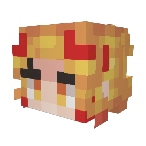 _SunStriker_HD Minecraft avatar head, 3D render