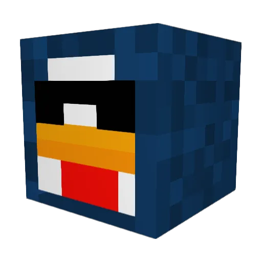 _Sunshine_033 Minecraft avatar head, 3D render