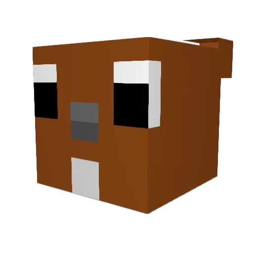 _Superkurre_ Minecraft avatar head, 3D render